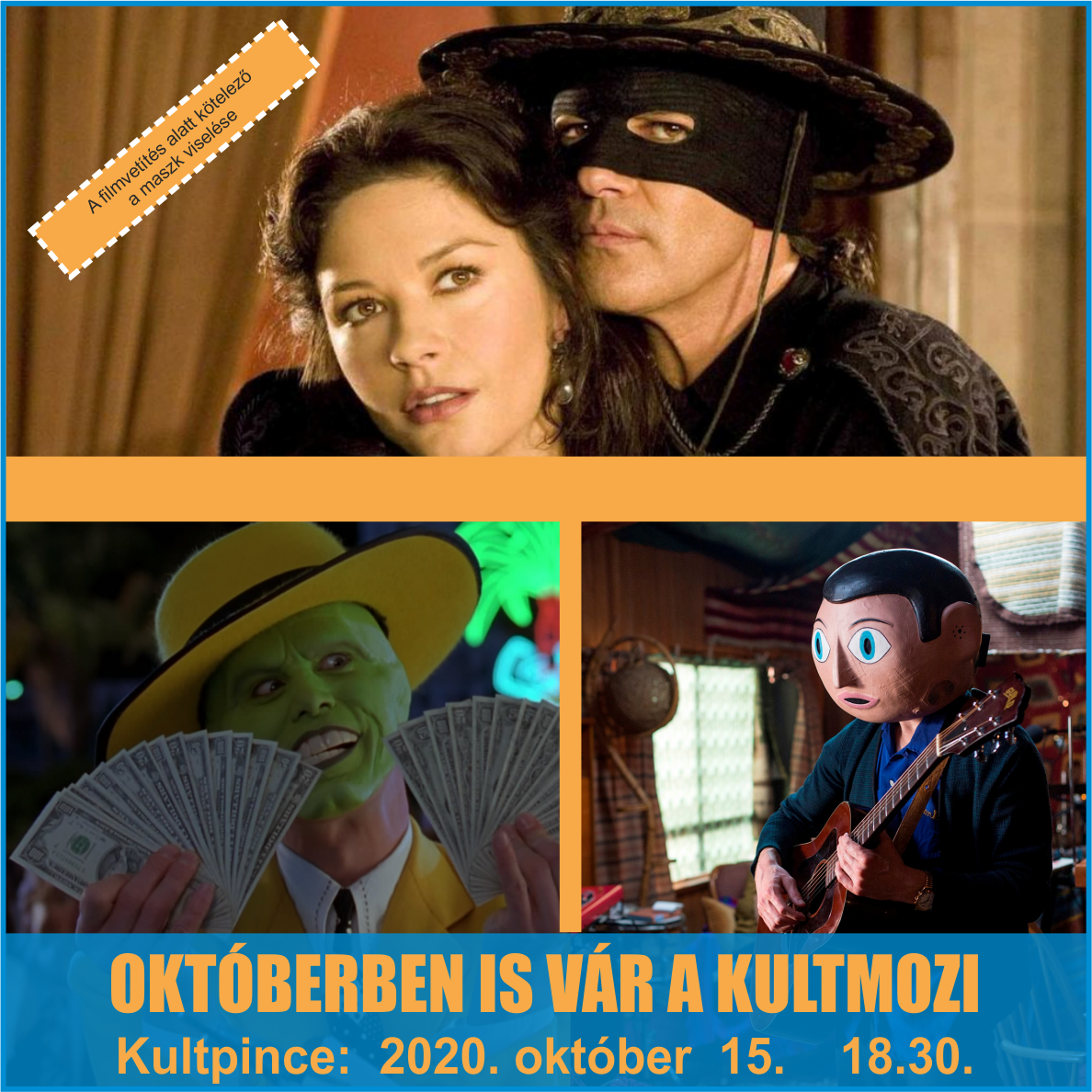 Az októberi KULTmoziban: Maszkos filmek