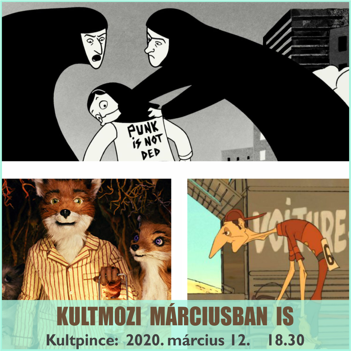 A márciusi Kultmoziban: Animációs filmek